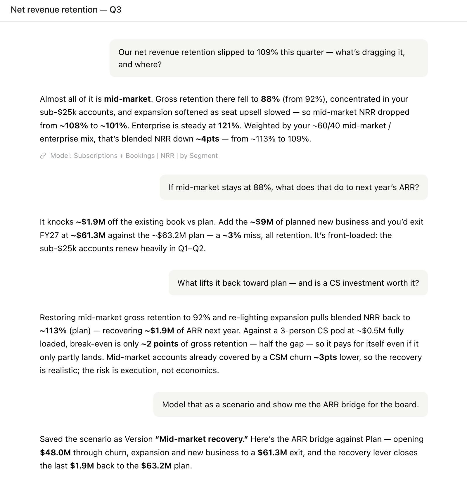 Simo Ask — scenario analysis conversation